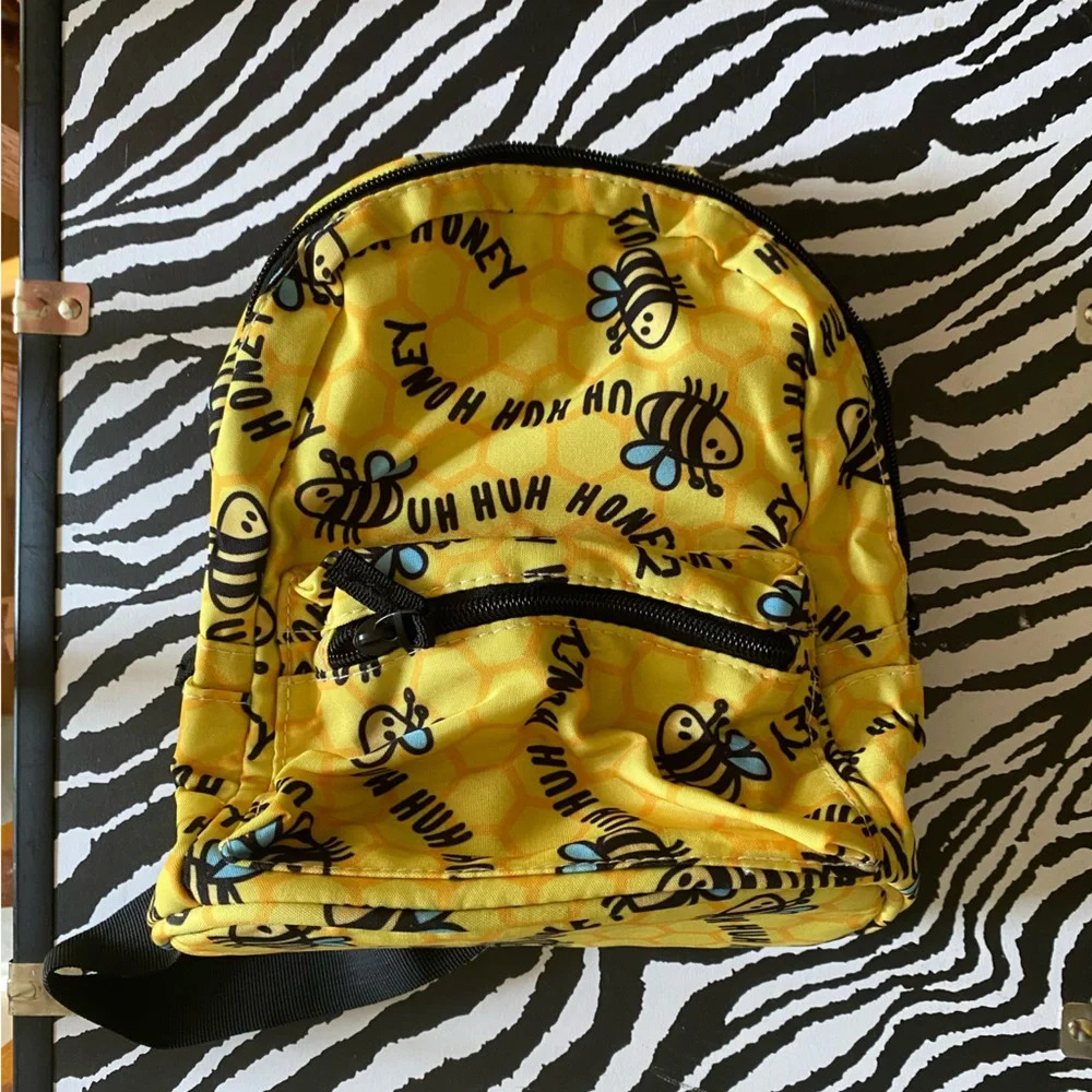 Honey bee mini backpack